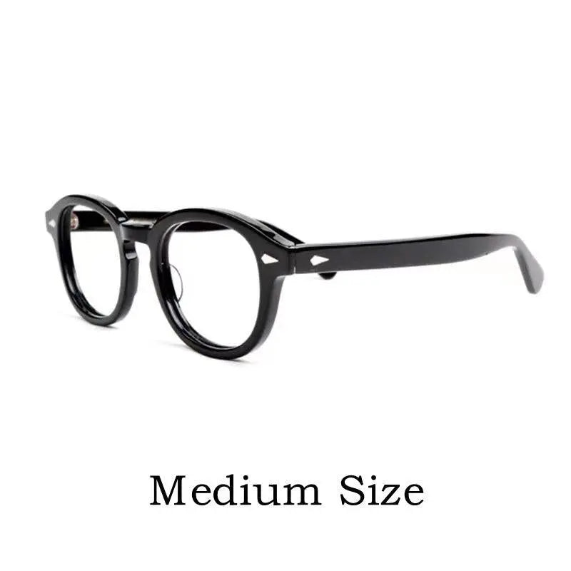Unisex Round Full Rim Acetate Prescription Glasses Y1915 — view 12 | Rx Spectacle