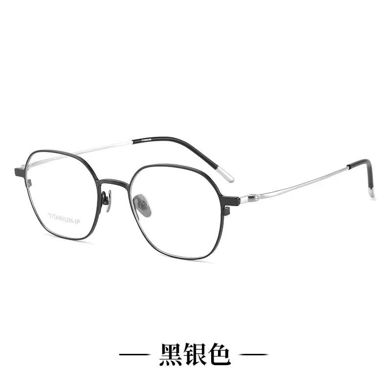Women's Polygon Full Rim Titanium Prescription Glasses 8156 — view 6 | Rx Spectacle