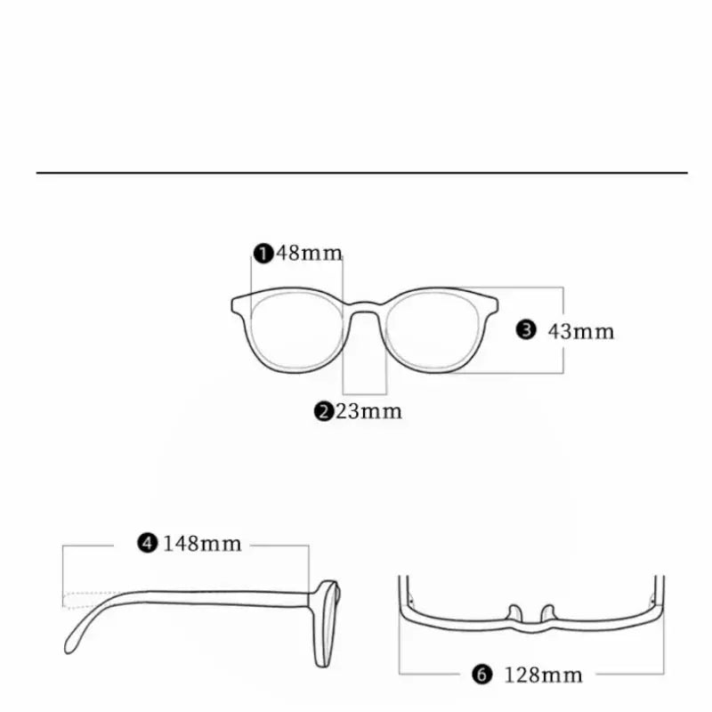 Women's Oval Full Rim Titanium Screwless Prescription Glasses 70178 — view 2 | Rx Spectacle