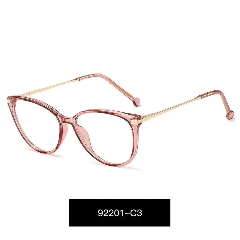 Women's Cat Eye Full Rim TR90 Prescription Glasses 92201 — view 3 | Rx Spectacle