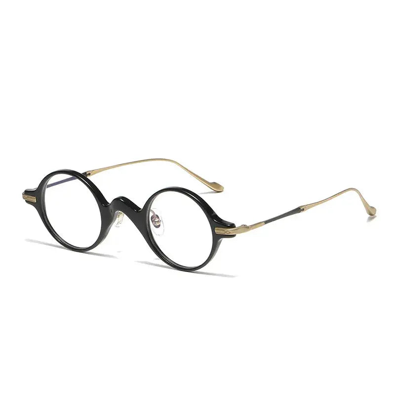 Unisex Round Full Rim Titanium Prescription Glasses 95950 — view 4 | Rx Spectacle