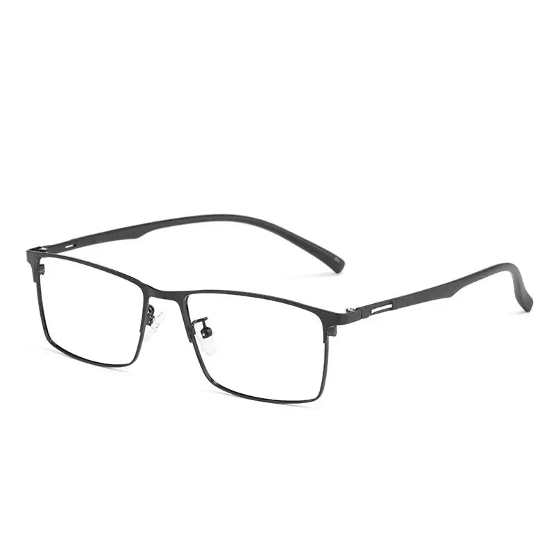 Unisex Square Full Rim Titanium Prescription Glasses 89028 — view 5 | Rx Spectacle