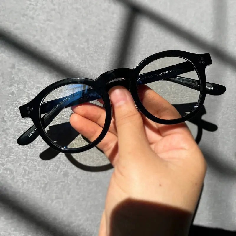 Unisex Round Full Rim Acetate Prescription Glasses 5125 — view 7 | Rx Spectacle