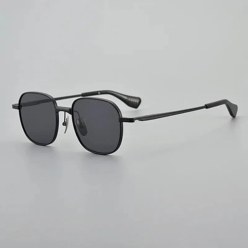 Unisex Square Full Rim Titanium Prescription Glasses 151dt — view 3 | Rx Spectacle