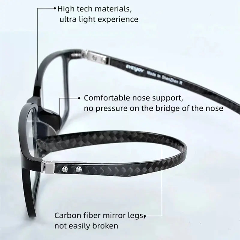 Unisex Square Full Rim TR90 Reading Glasses 0017 — view 3 | Rx Spectacle