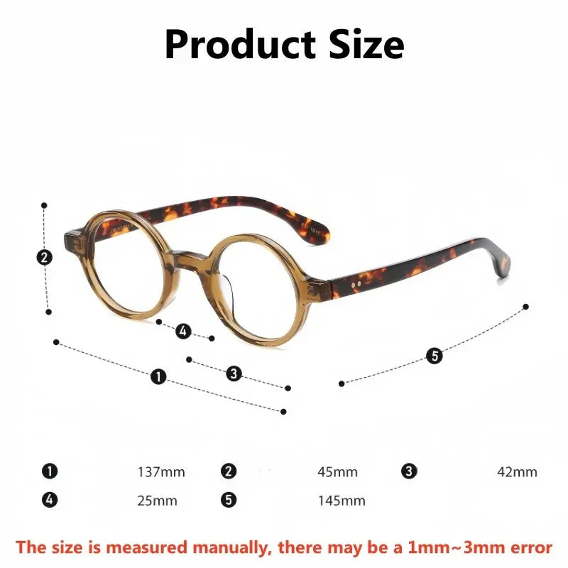 Women's Round Full Rim Acetate Prescription Glasses 56002 — view 2 | Rx Spectacle