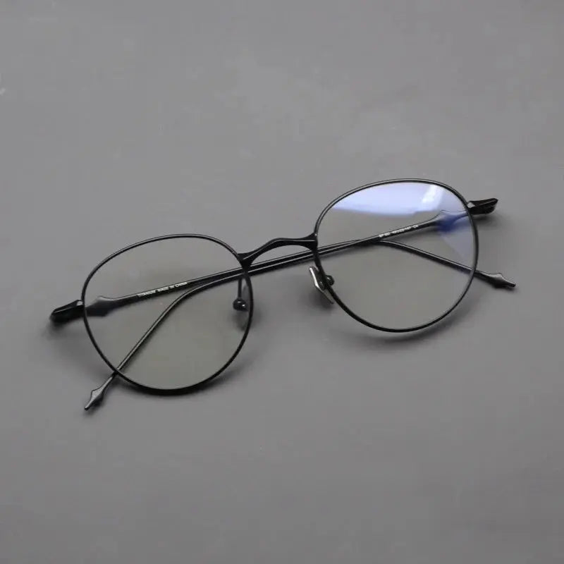 Women's Oval Full Rim Titanium Prescription Glasses 195140 — view 5 | Rx Spectacle
