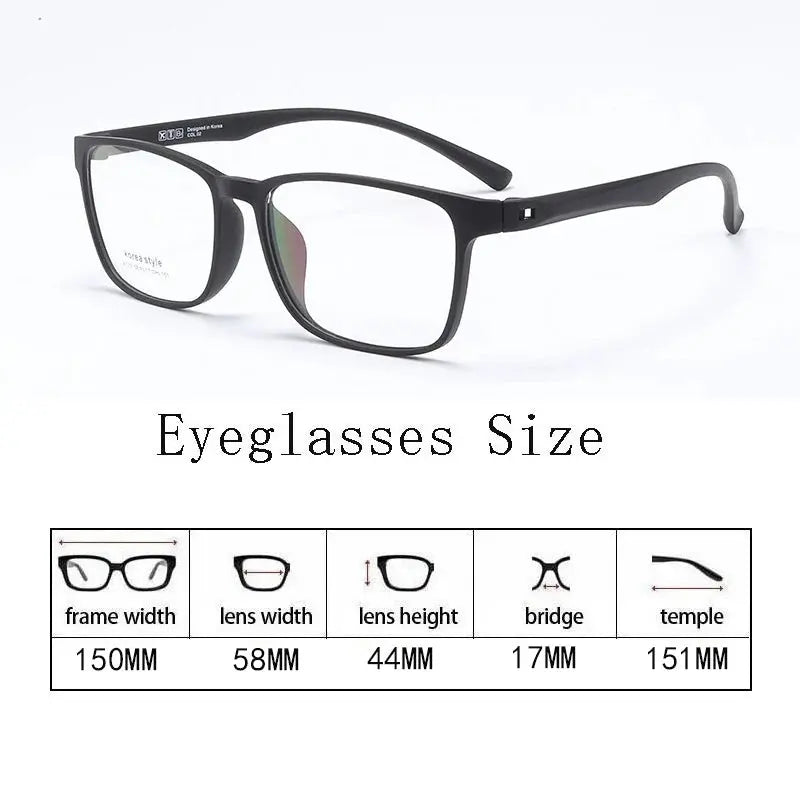 Men's Square Full Rim Acetate Prescription Glasses 173000 — view 2 | Rx Spectacle