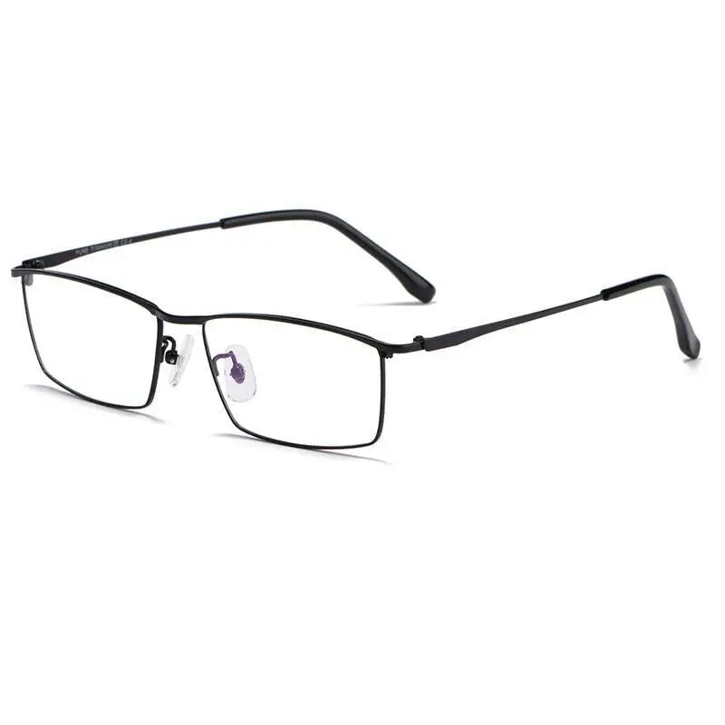 Men's Rectangular Full Rim Titanium Prescription Glasses J85517 — view 8 | Rx Spectacle