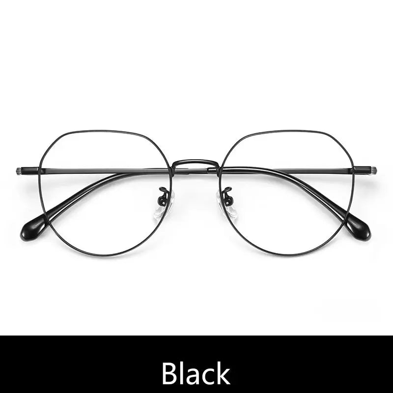 Unisex Oval Full Rim Titanium Flat Top Prescription Glasses 3244 — view 9 | Rx Spectacle