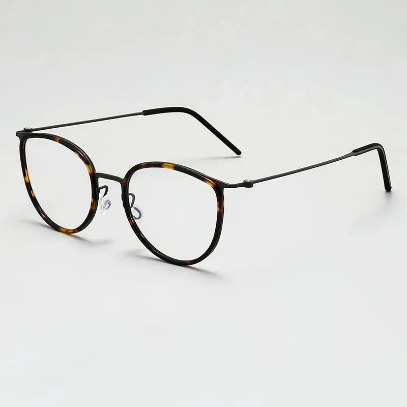 Women's Cat Eye Full Rim Titanium Prescription Glasses 635843 — view 7 | Rx Spectacle