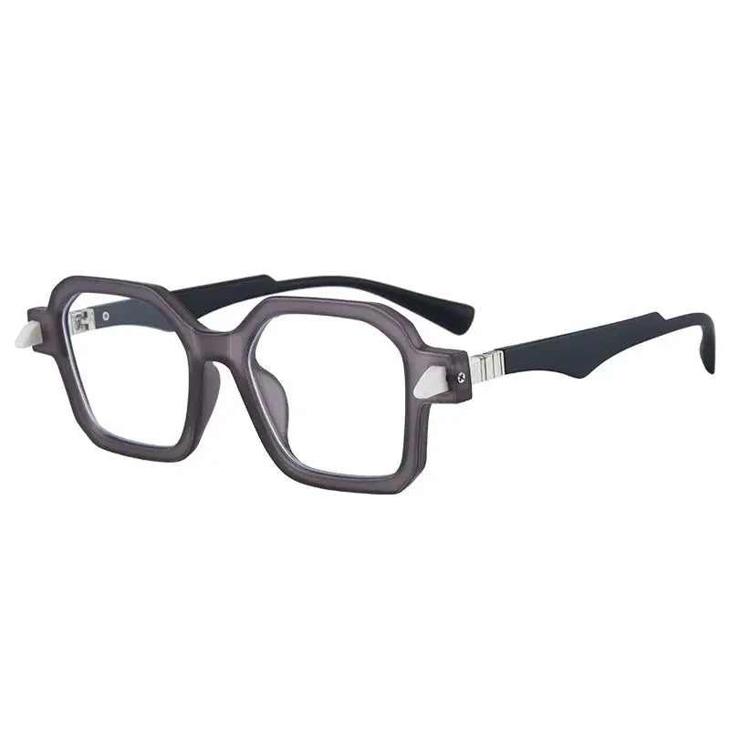 Unisex Square Full Rim Acetate Oversized Reading Glasses 5571 — view 2 | Rx Spectacle