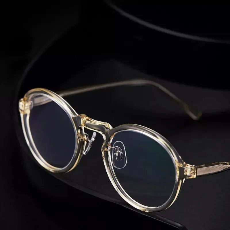 Unisex Round Full Rim Acetate Prescription Glasses 13847 — view 1 | Rx Spectacle