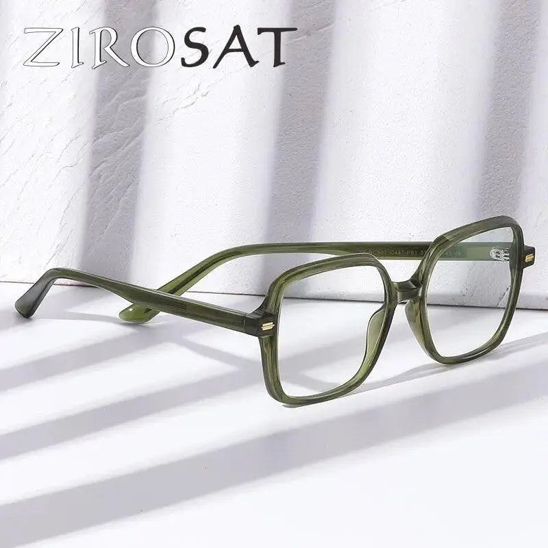 Men's Square Full Rim Titanium Prescription Glasses Bc907 — view 2 | Rx Spectacle
