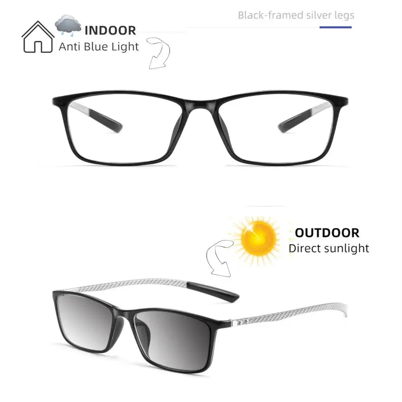 Unisex Square Full Rim TR90 Reading Glasses 0017 — view 10 | Rx Spectacle