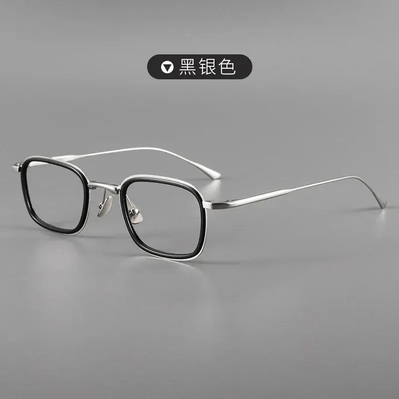 Men's Square Full Rim Titanium Prescription Glasses 190521 — view 3 | Rx Spectacle
