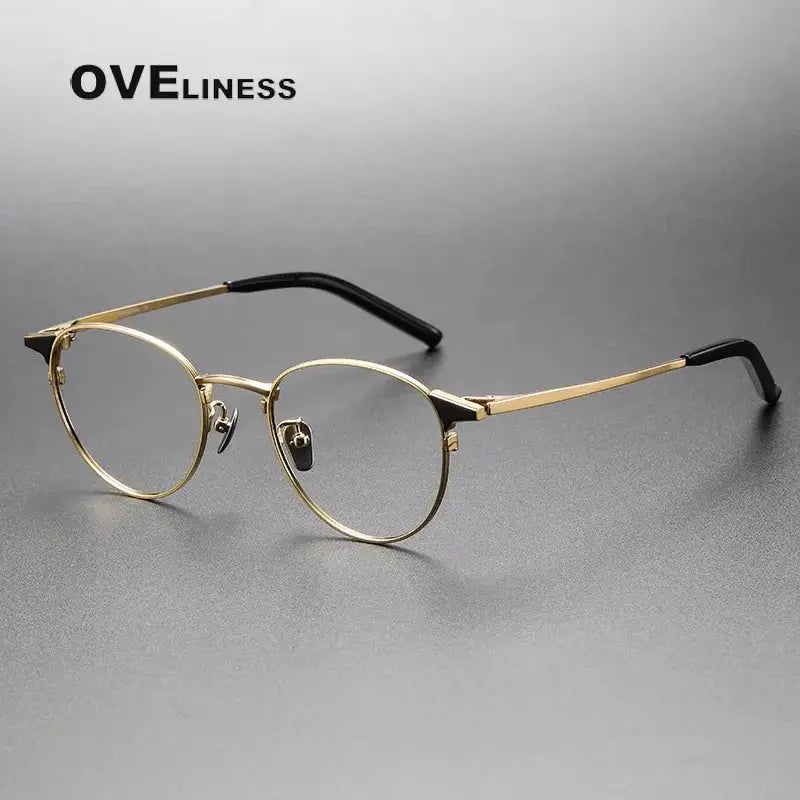 Women's Oval Full Rim Titanium Prescription Glasses 369960 — view 4 | Rx Spectacle