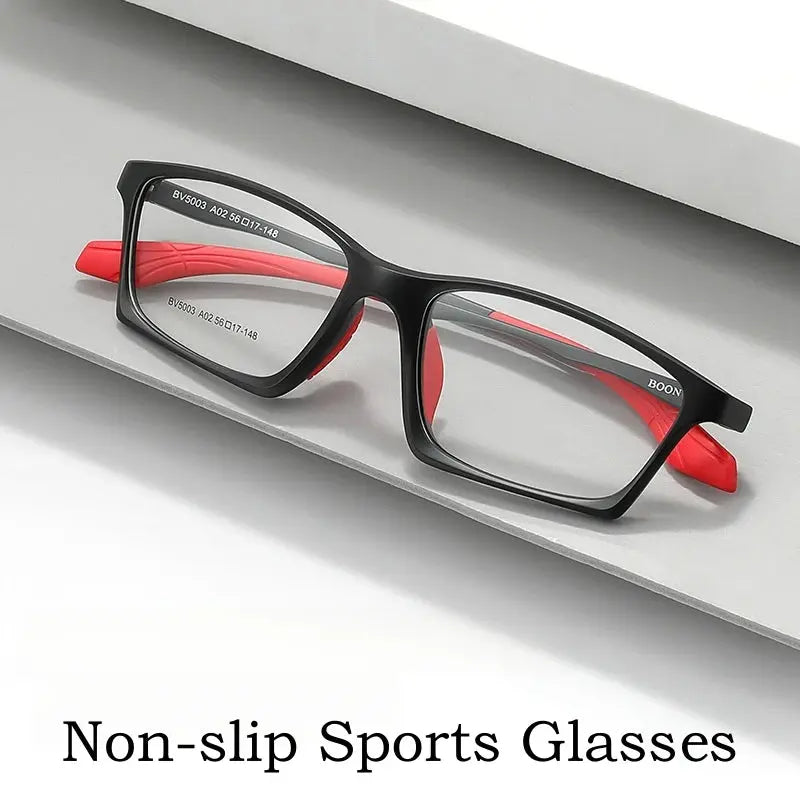 Unisex Square Full Rim Sports Glasses Y5003 — view 2 | Rx Spectacle