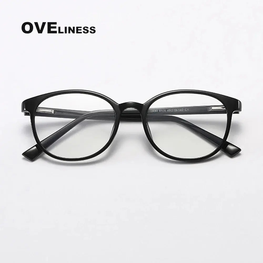 Women's Round Full Rim Titanium Prescription Glasses 398109 — view 8 | Rx Spectacle