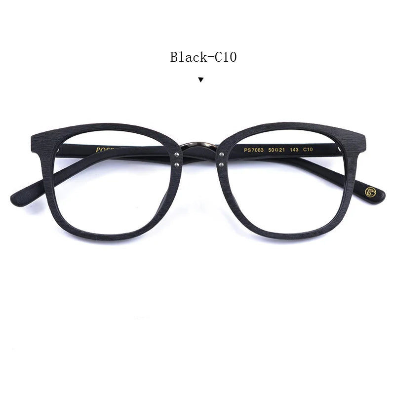 Unisex Round Full Rim Titanium Prescription Glasses 708300 — view 3 | Rx Spectacle
