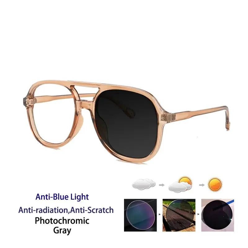 Unisex Square Full Rim TR90 Double Bridge Reading Glasses 73312 — view 6 | Rx Spectacle