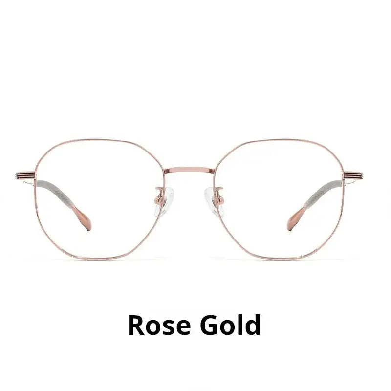 Women's Polygon Full Rim Titanium Prescription Glasses 722003 — view 5 | Rx Spectacle