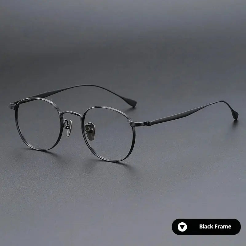 Women's Polygon Full Rim Titanium Prescription Glasses 72184 — view 5 | Rx Spectacle