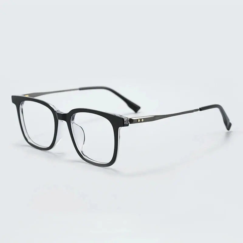 Unisex Square Full Rim Titanium Prescription Glasses 365911 — view 4 | Rx Spectacle