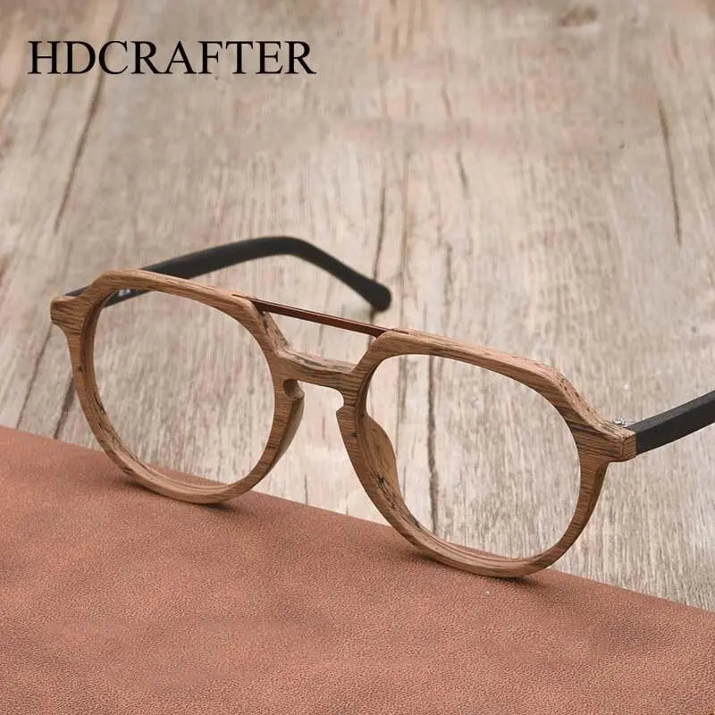 Men's Oval Full Rim Double Bridge Prescription Glasses Spr092 — view 8 | Rx Spectacle