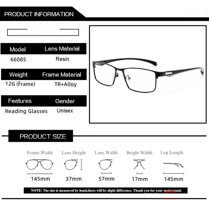 Men's Square Full Rim TR90 Prescription Glasses 660710 — view 2 | Rx Spectacle