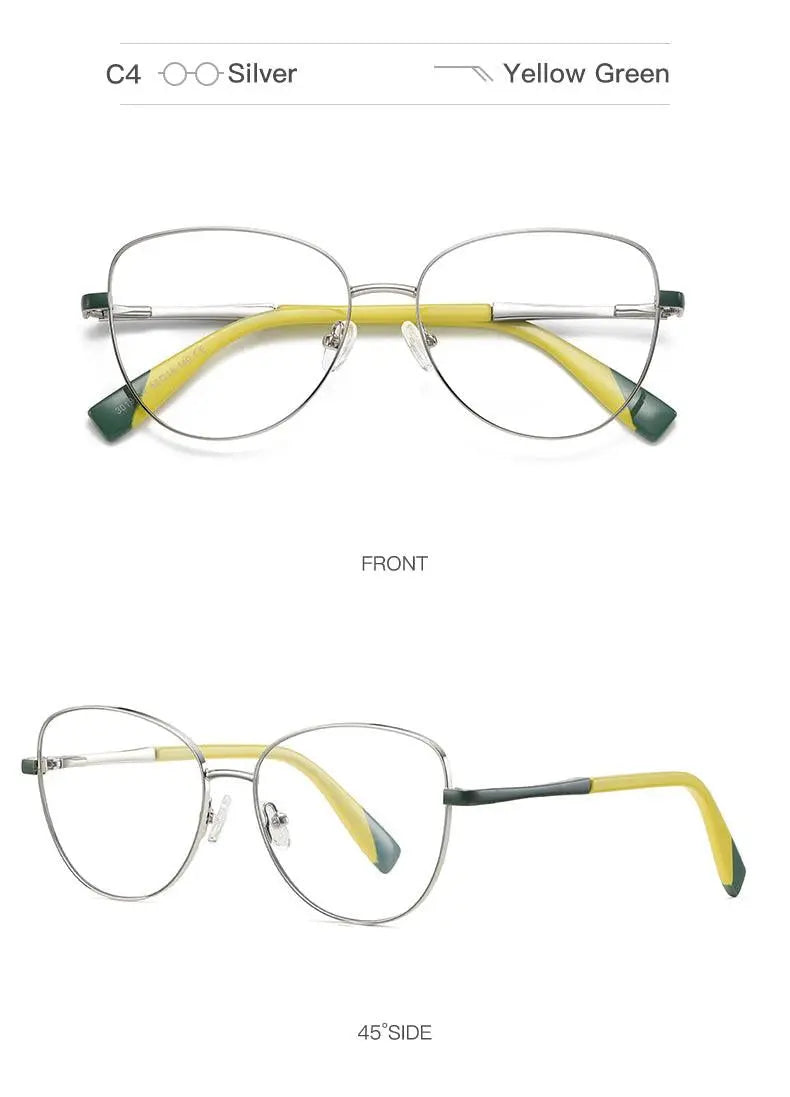 Women's Cat Eye Full Rim Prescription Glasses 3019 — view 18 | Rx Spectacle