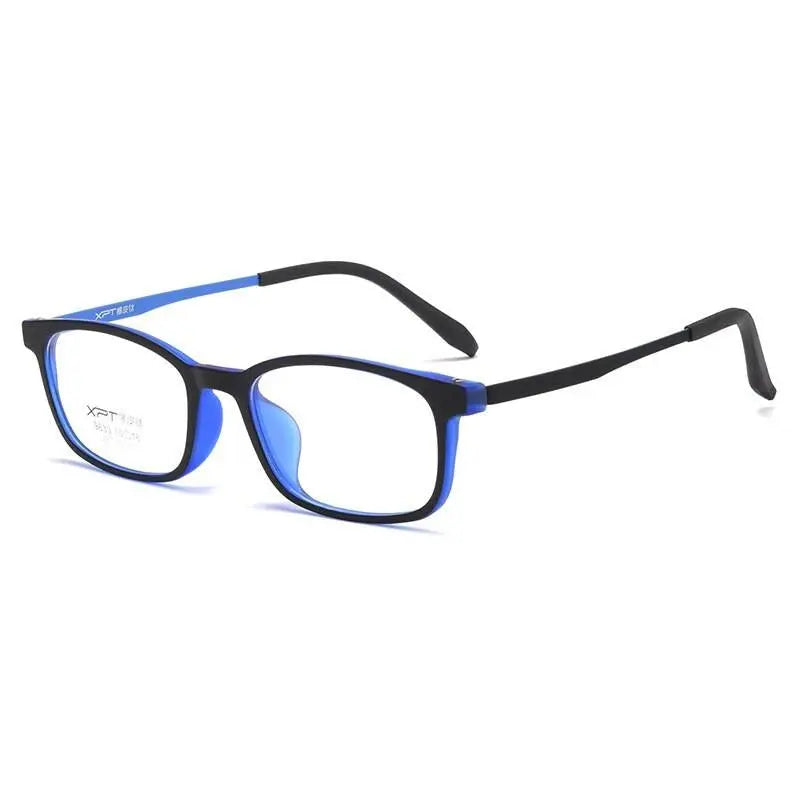 Unisex Square Full Rim Titanium Prescription Glasses 9833XP — view 3 | Rx Spectacle