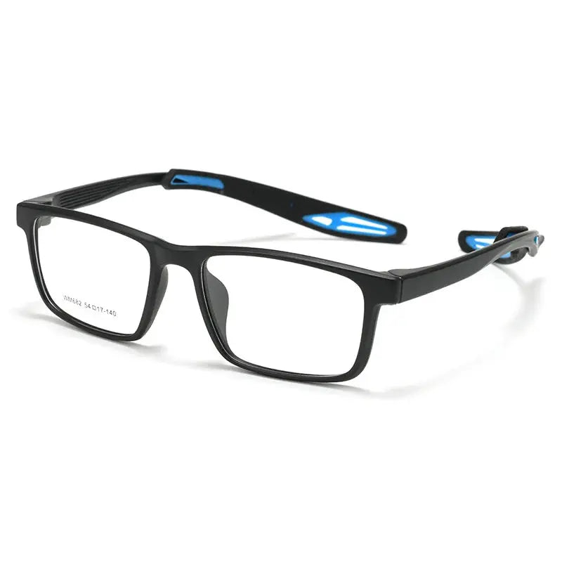 Unisex Square Full Rim TR90 Sports Glasses 662682 — view 5 | Rx Spectacle