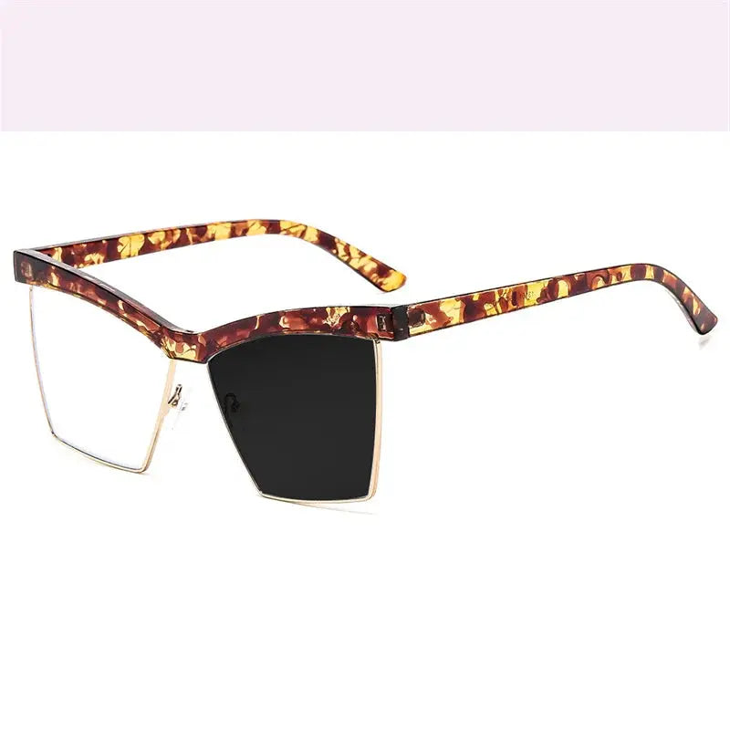 Women's Browline Full Rim Titanium Oversized Reading Glasses 713161 — view 6 | Rx Spectacle