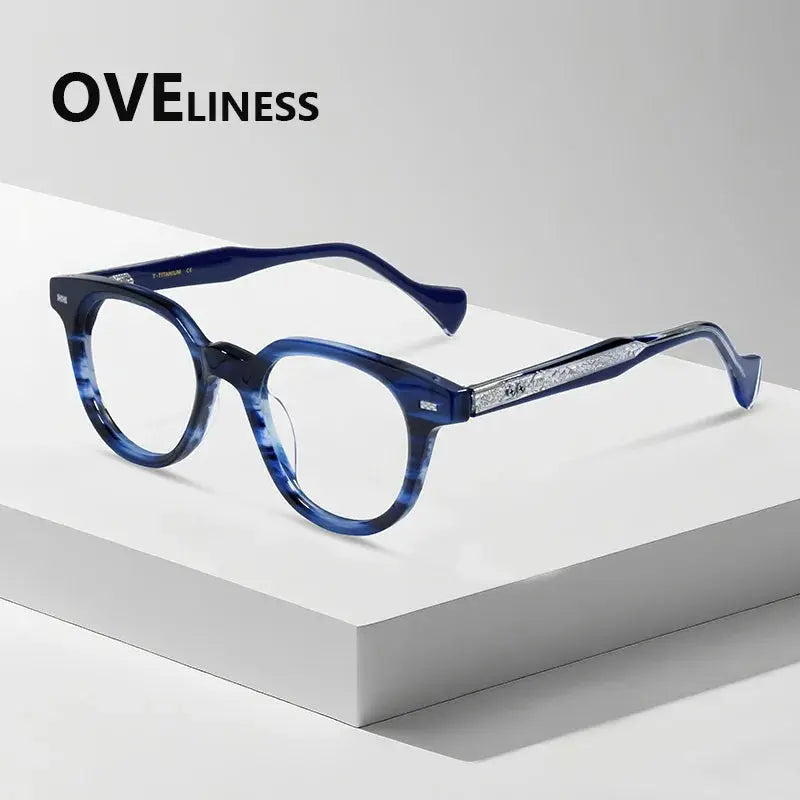 Women's Oval Full Rim Acetate Prescription Glasses 826005 — view 7 | Rx Spectacle