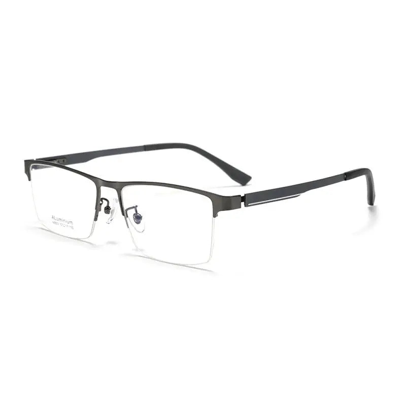 Men's Square Semi-Rimless Prescription Glasses 366802 — view 6 | Rx Spectacle