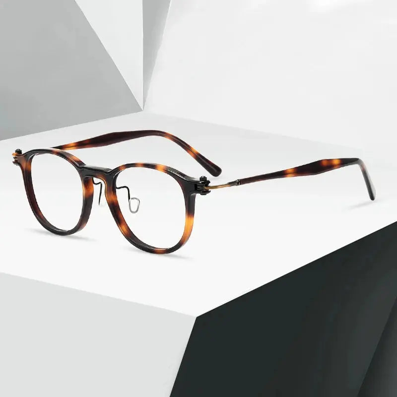 Unisex Square Full Rim Titanium Oversized Prescription Glasses 885585 — view 1 | Rx Spectacle