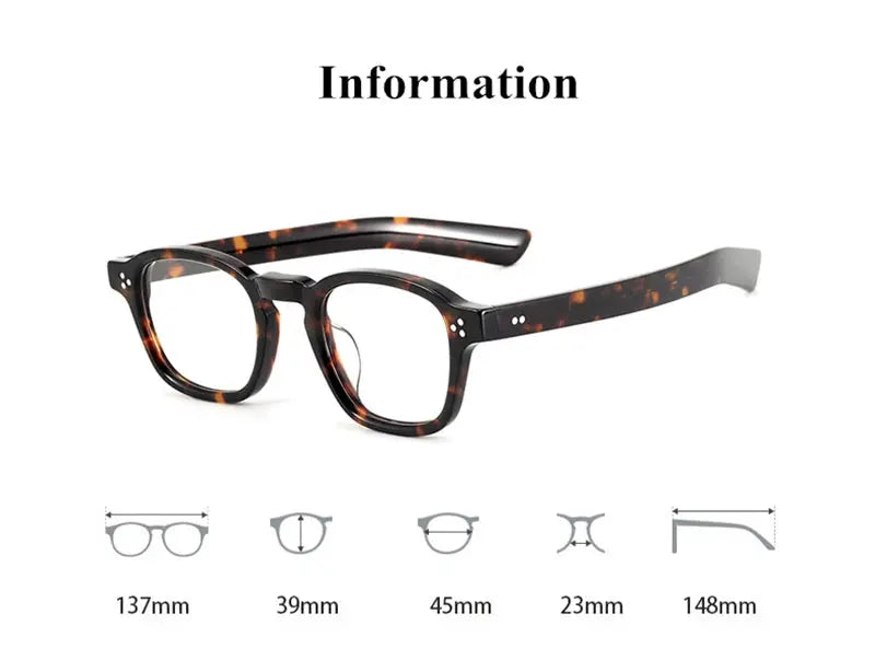 Women's Square Full Rim Acetate Prescription Glasses 638012 — view 2 | Rx Spectacle