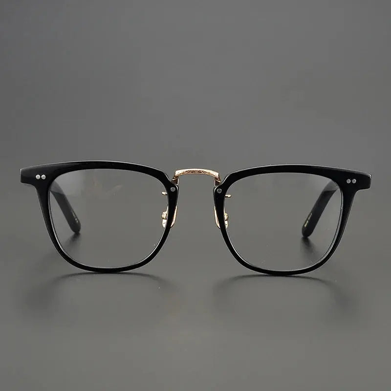 Unisex Oval Full Rim Titanium Prescription Glasses 465022 — view 4 | Rx Spectacle