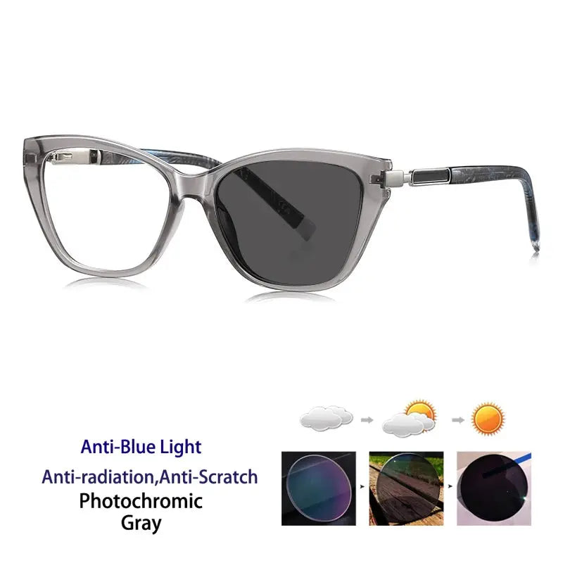 Women's Cat Eye Full Rim Acetate Reading Glasses 72209 — view 10 | Rx Spectacle