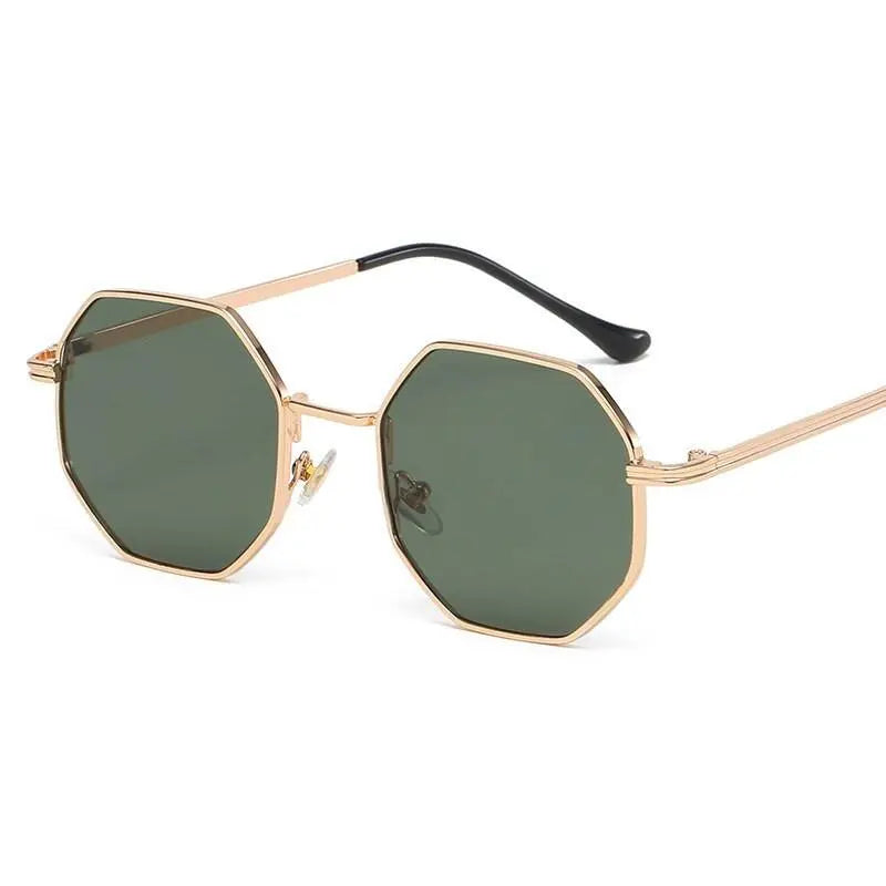 Unisex Polygon Full Rim Alloy Prescription Glasses Db59 — view 7 | Rx Spectacle