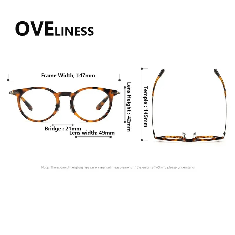 Unisex Round Full Rim Titanium Prescription Glasses 322147 — view 2 | Rx Spectacle