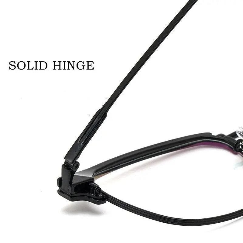 Men's Square Full Rim Titanium Prescription Glasses 2310yj — view 8 | Rx Spectacle