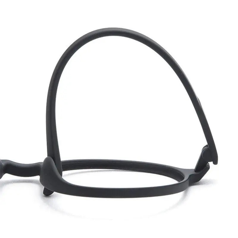 Unisex Round Full Rim Titanium Reading Glasses 66016 — view 8 | Rx Spectacle