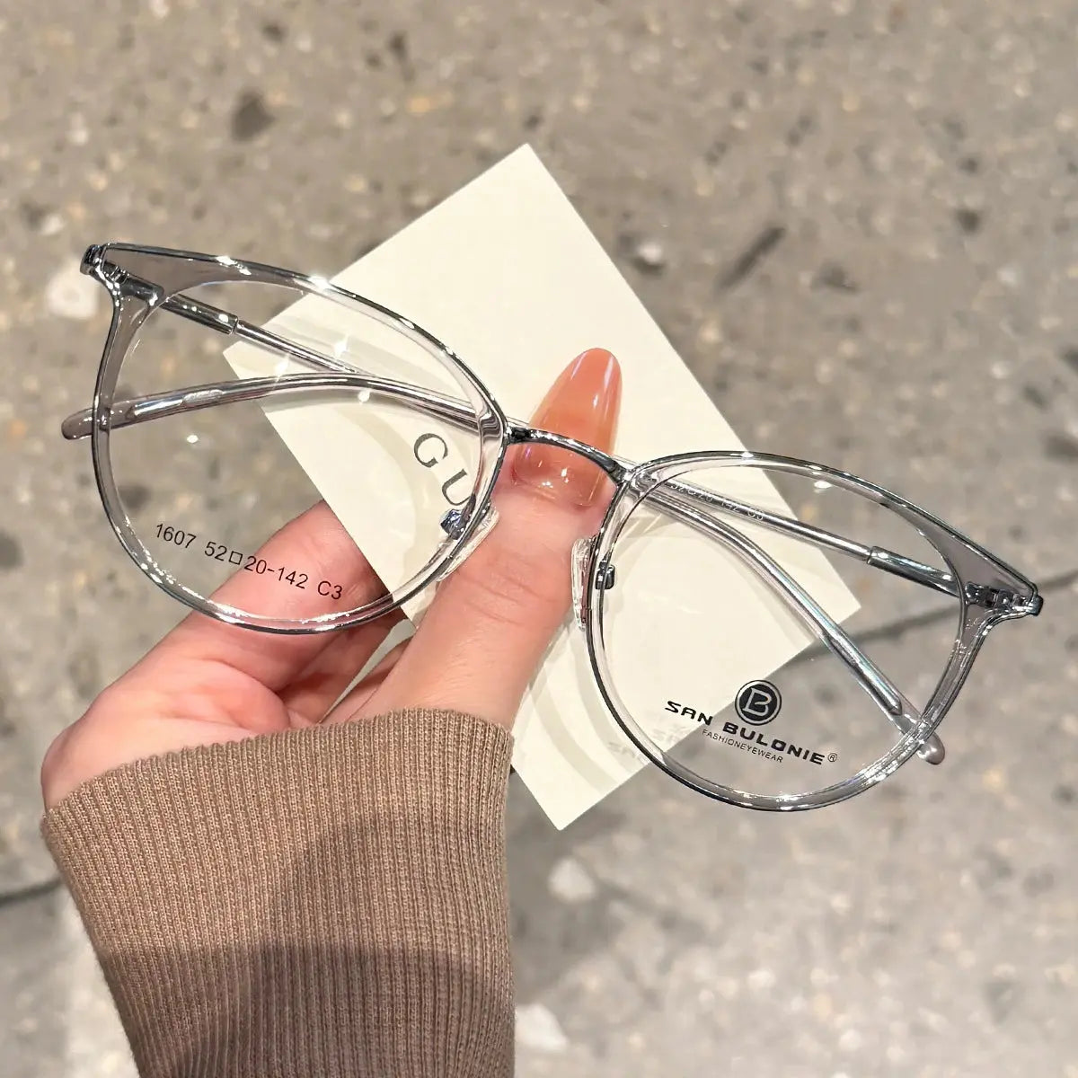 Women's Cat Eye Full Rim TR90 Prescription Glasses 361607 — view 5 | Rx Spectacle