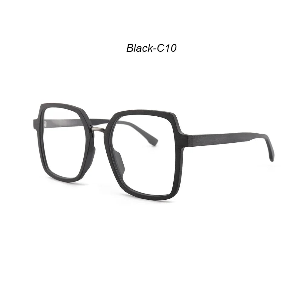 Men's Square Full Rim Titanium Prescription Glasses 610900 — view 4 | Rx Spectacle