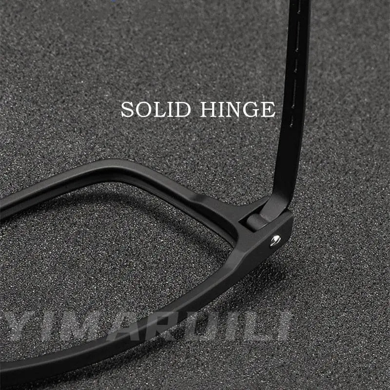 Men's Square Full Rim Titanium Reading Glasses Y8822 — view 8 | Rx Spectacle