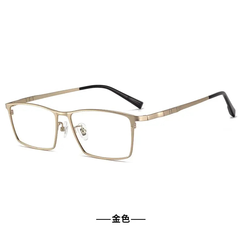 Unisex Polygon Full Rim Titanium Prescription Glasses 65050 — view 3 | Rx Spectacle