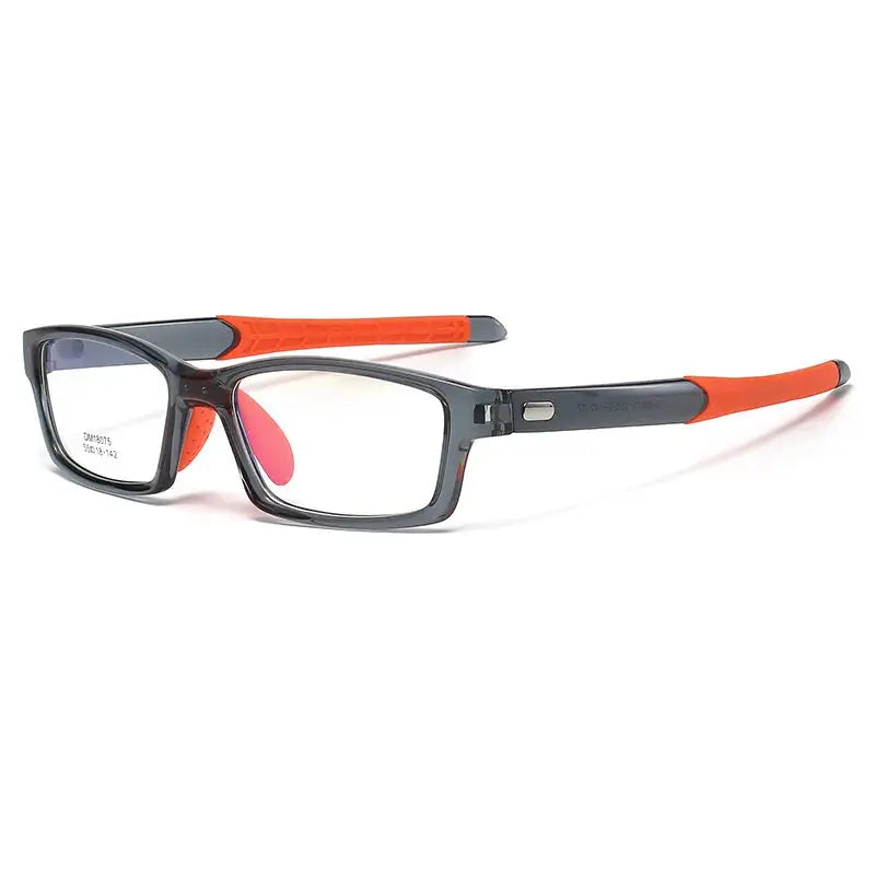 Men's Rectangular Full Rim Titanium Sports Glasses 90 — view 7 | Rx Spectacle