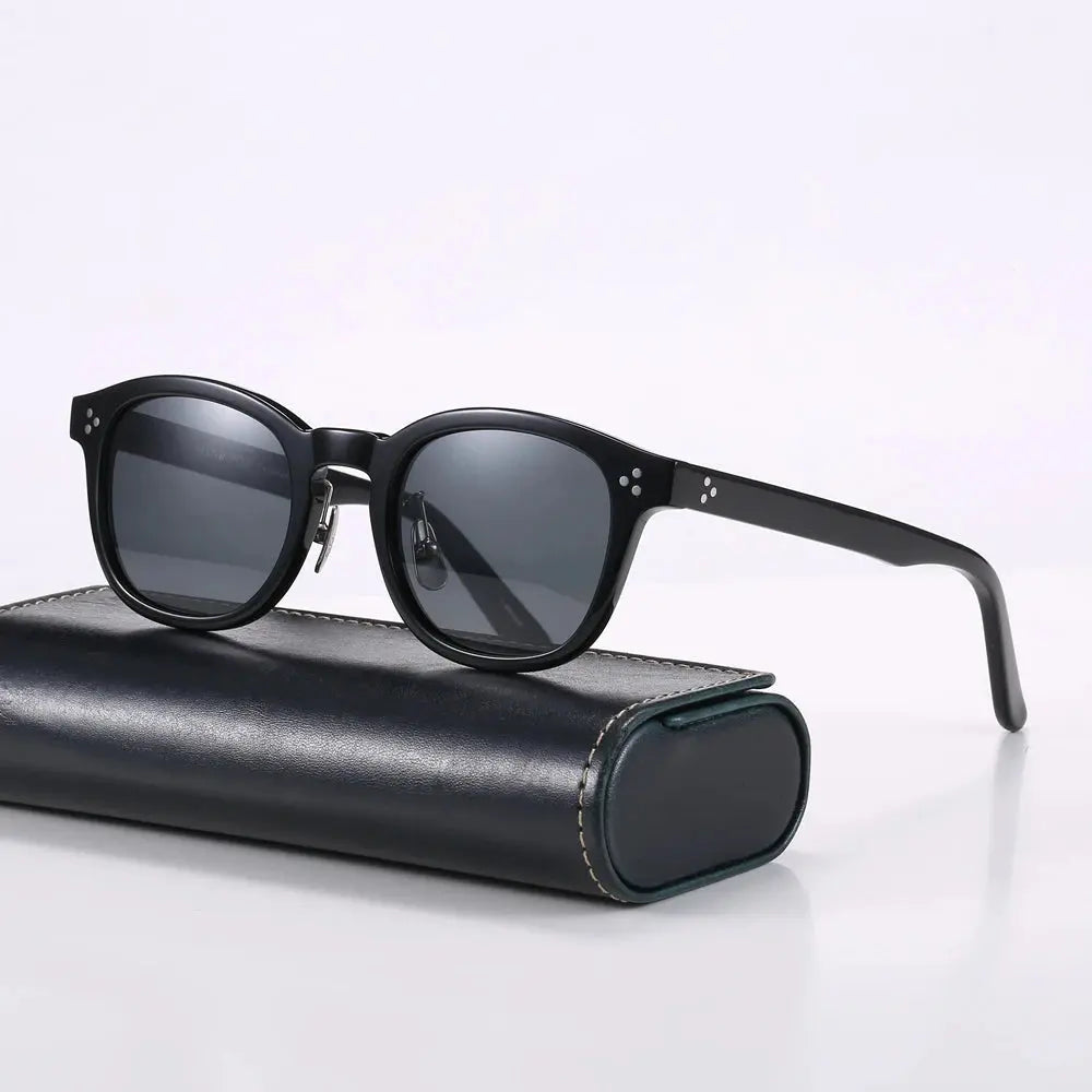 Men's Square Full Rim Acetate Prescription Glasses 4950 — view 4 | Rx Spectacle